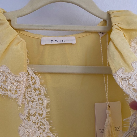 Doen grace dress in yellow rose - Picture 6 of 10